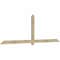 Ekena Millwork Eugene Rough Sawn Timber Gable Bracket, Douglas Fir, 108"W x 36"H x 2"D x 4"F, 8/12 Pitch GBW108X36X0204EUG00RDF - alternate 4